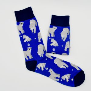 CALCETINES OSO POLAR FONDO AZUL